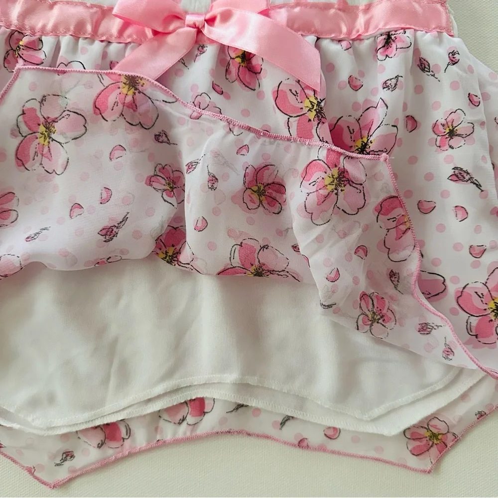 Little Lass 2T Toddler Girl Pink Floral Ruffle Top & Shorts Set Outfit Spring - Picture 4 of 9